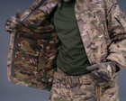 Тактична штурмова куртка UATAC Gen 5.2 M Мультикам Степ з флісовою парою - зображення 9