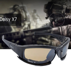 Тактические баллистические спортивные очки Daisy X7 (4 сменных линзы) + чехол - изображение 9
