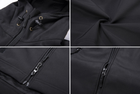 Чоловіча куртка з флісом Eagle Soft Shell JA-01-0 тактична Black XXL - зображення 7