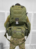 Рюкзак тактичний штурмовий Mission Pack Laser Cut Olive 55 л - зображення 7