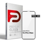 Защитное стекло на Apple iPhone 14 Pro Max с олеофобным покрытием, полное проклеивание, антистатичный и пылеотталкивающий слой, 9H, самоклеющееся, 3D, на весь экран, антистатический клей, оригинал ArmorStandart (ARM66356)