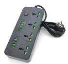 Сетевой фильтр-удлинитель Voltronic ТВТ91 4 розетки + 8 USB + 2 PD, 2 м, 3х0,75мм, 3000W, Black