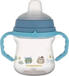 Тренировочная кружка Canpol Babies Bonjour Paris с силиконовым носиком FirstCup 150 мл Голубая (56/612_blu)