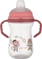 Тренировочная кружка Canpol Babies Bonjour Paris с силиконовым носиком FirstCup 250 мл Розовая (56/613_pin)