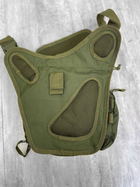 Тактическая сумка нагрудная oliva 15л - изображение 5