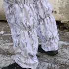 Тактичний зимовий маскувальний костюм. Маскхалат білий. Камуфляжний костюм "Multicam Alpine". Розмір 48-60 - зображення 15