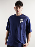 T-shirt męski luźny Fila FAM0140-50016 L Niebieski (4064556333988) - obraz 1