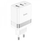 СЗУ Hoco N21 Pro Tourer 30W (2xUSB + Type-C) white