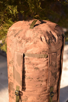 Армейский баул 120 літрів тактичний військовий сумка рюкзак похідний для речей колір койот мультикам для ЗСУ - зображення 6