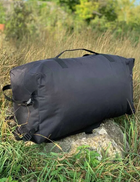 Баул 100 літрів армійський військовий ЗСУ тактичний сумка рюкзак 74*40 см похідний Чорний - зображення 3