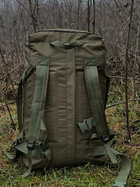 Баул 100 літрів армійський тактичний військовий ЗСУ сумка рюкзак 74*40 см похідний Оліва/ Хакі - зображення 2