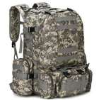 Тактичний рюкзак з підсумками на 55 літрів RVL B08 піксель Камуфляж - зображення 1