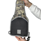 Тактическая сумка Оксфорд 600D 6л серый пиксель Без бренду - изображение 4