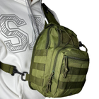 Тактическая сумка Оксфорд 600D 6л зеленый Без бренду - изображение 3
