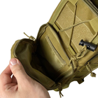 Тактическая сумка Оксфорд 600D 6л койот Без бренду - изображение 7