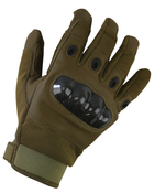 Перчатки тактические военные полевые перчатки тактические KOMBAT UK Tactical Gloves XL-XXL койот (OPT-13261) - изображение 1