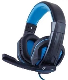 Наушники Gemix W-360 Черно-голубые, микрофон