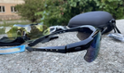 Тактические баллистические спортивные защитные очки Oakley Polarized (5 сменных линз) c поляризацией + чехол - изображение 5