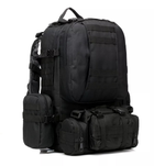 Тактичний рюкзак з підсумками Eagle B08 55 л Black 8142 - зображення 4