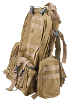 Тактичний рюкзак CATTARA 55L ARMY 13866 Коричневий - зображення 10