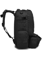 Тактичний рюкзак з підсумками Eagle B08 55 л Black 8142 - зображення 7