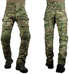 Тактические боевые военные штаны ВСУ мультикам с несколькими карманами, камуфляжные с наколенниками, Multicam р.5XL - изображение 2