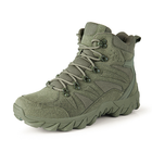 Ботинки тактические Lesko GZ702 Green р.41 военная обувь на шнуровке демисезон taktical (OR.M_42414) - изображение 4