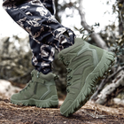 Ботинки тактические Lesko GZ702 Green р.41 военная обувь на шнуровке демисезон taktical (OR.M_42414) - изображение 7