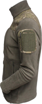 Кофта флисовая мужская тактическая с липучками под шевроны Bikatex Турция ВСУ (ЗСУ) Мультикам S 8099 хаки (OR.M-4407670) - изображение 10
