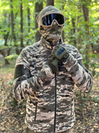 Кофта флисовая мужская военная тактическая с липучками под шевроны ВСУ (ЗСУ) Пиксель 8710 48 размер хаки (OR.M-4431797) - изображение 8