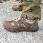 Кросівки чоловічі тактичні ЗСУ 7515 42 р 27,5 см коричневі (OR.M-4393167) - зображення 6