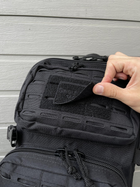 Тактический рюкзак черный 8923 мужской - изображение 10