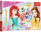 Пазли Trefl Glitter - Прогулянка Принцес Disney Princess 100 елементів (14819)
