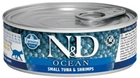 Mokra karma dla kotów Farmina N&D CAT OCEAN Mały tuńczyk i krewetki 80 g (8606014102888)