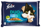 Mokra karma dla kotów Purina Felix Fantastic Duo Ryba 4 x 85 g (7613039757796) - obraz 1