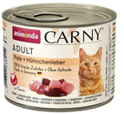 Mokra karma dla kotów Animonda Carny z indykiem i drobiową wątróbką 200 g (4017721838214) - obraz 1