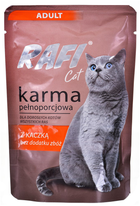 Вологий корм для котів Dolina Noteci Rafi Cat Adult з качкою 100 г (5902921302346) - зображення 1