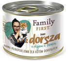 Mokra karma dla kotów Family First Danie z dorsza 200 g (5904479191007)