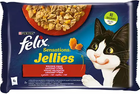 Mokra karma dla kotów Purina Felix Fantastic Kurczak, cielęcina, drób 4 x 85 g (7613039778074) - obraz 1