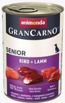 Mokra karma dla psów starszych Animonda GranCarno Senior z wołowiną i jagnięciną 400 g (4017721827379) - obraz 1