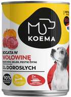 Mokra karma dla psów Koema Bogata w wołowinę 400 g (5907648373884)