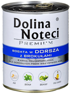 Mokra karma dla psów Dolina Noteci Premium z dorszem i brokułami 800 g (5902921300250) - obraz 1