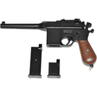 Дитячий Пістолет Маузер З 96 Galaxy G12 метал, пластик стріляє кульками 6 мм Чорний - зображення 3