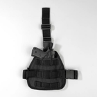 Кобура на стегно для ПМ та пістолетного магазину Ranger Чорна (rang_LE2443) - зображення 4