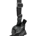 Кобура на стегно для ПМ та пістолетного магазину Ranger Чорна (rang_LE2443) - зображення 5