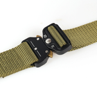 Ремень тактический Assault Belt с металлической пряжкой 125 см Х 3,8 см Оливковый (код: SN-P002) - изображение 2