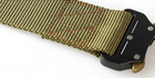 Ремень тактический Assault Belt с металлической пряжкой 125 см Х 3,8 см Оливковый (код: SN-P002) - изображение 5