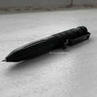 Тактическая многофункциональная алюминиевая шариковая ручка - стеклобой тактитал мультитул черная (TRK-1001) - зображення 3