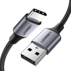 Кабель Ugreen USB to USB Type-C Cable Nickel Plating Aluminum Braid 3A 0,5 м Black
