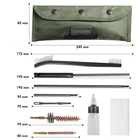 Набор для чистки оружия Lesko GK13 12 предметов в чехле TR_10387-48376 - изображение 6